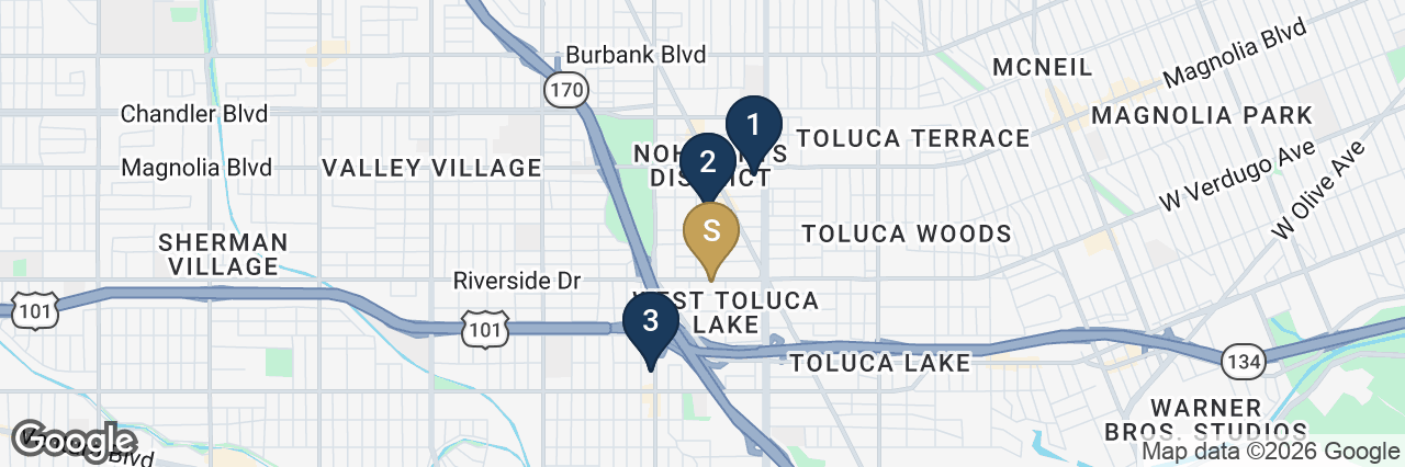 On-market comparables map